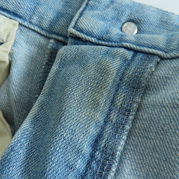 実際に弊社で買取させて頂いたNO ID.×OVERDESIGN/ノーアイディー×オーバーデザイン クラッシュ ペンキ パッチワーク スキニー デニムパンツ 840035-201P/2の画像 5枚目