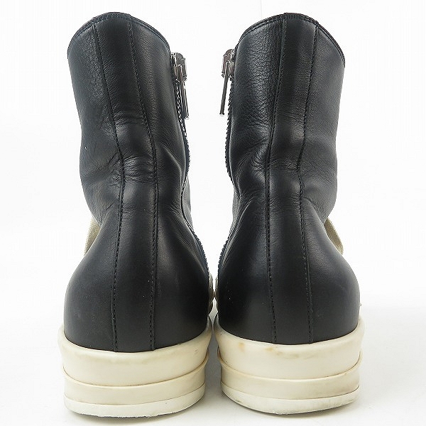実際に弊社で買取させて頂いたRick Owens/リックオウエンス RAMONES ラモーンズ サイドジップ レザー スニーカー/42.5の画像 1枚目