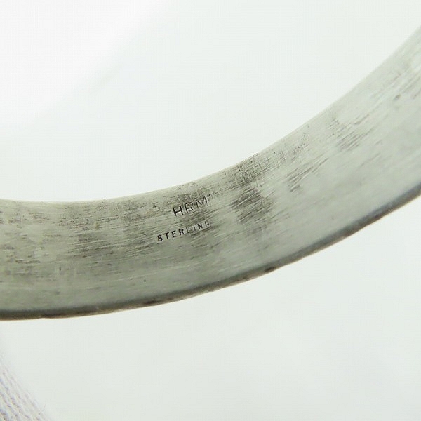 実際に弊社で買取させて頂いたHRM/HOLLYWOOD RANCH MARKET/ハリウッドランチマーケット STERLINGシルバー スタンプワークバングルの画像 6枚目