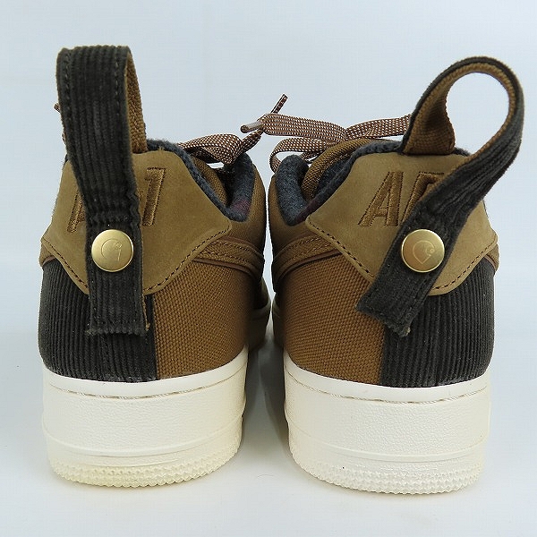 実際に弊社で買取させて頂いたNIKE×Carhartt WIP/ナイキ×カーハート AIR FORCE 1 07 PRM WIP エアフォース1 AV4113-200/26の画像 1枚目