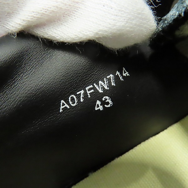 実際に弊社で買取させて頂いたMaison MIHARA YASUHIRO/メゾンミハラヤスヒロ BLAKEY/ブレイキー スニーカー/A07FW714/43の画像 5枚目