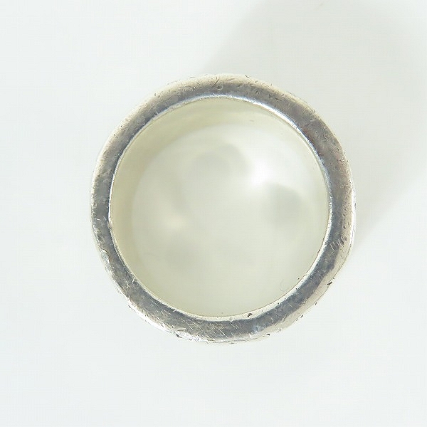 実際に弊社で買取させて頂いたBILL WALL LEATHER/BWL/ビルウォールレザー ウェーブ ロゴ ボックス リング 24号の画像 5枚目