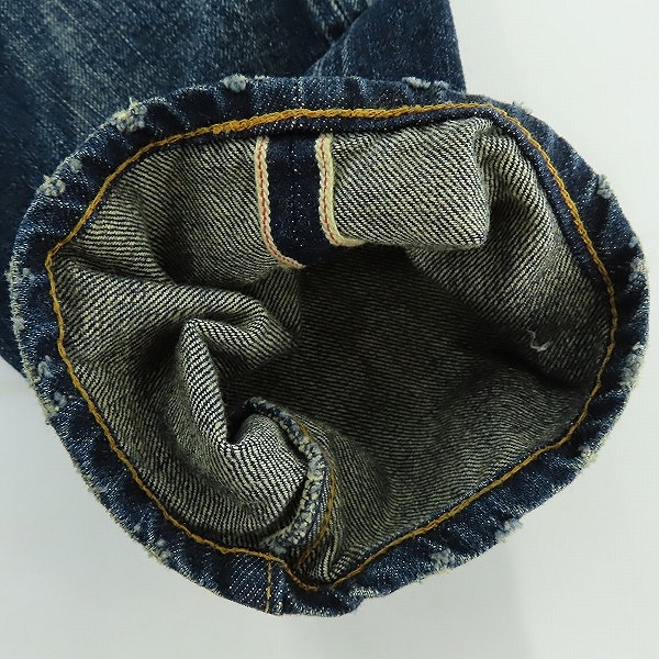 実際に弊社で買取させて頂いたSEQUEL×fragment design/シークエル×フラグメントデザイン リジットデニムパンツ ウォッシュ加工 Mの画像 6枚目