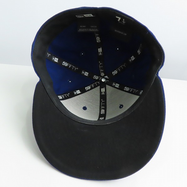 実際に弊社で買取させて頂いたNEW ERA×BACK CHANNEL/ニューエラ×バックチャンネル ロゴ刺繍 ブルー キャップ/帽子の画像 2枚目