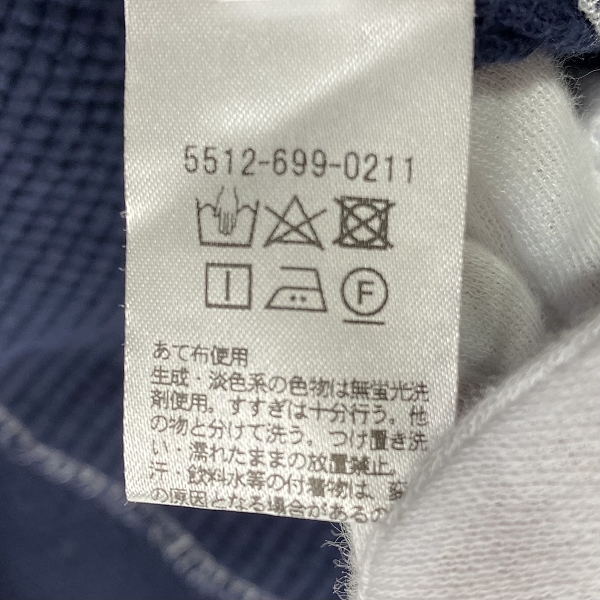 実際に弊社で買取させて頂いたUNITED ARROWS＆SONS/ユナイテッドアローズ アンド サンズ サーマル ワッフルロングスリーブTシャツ 5512-699-0211/Lの画像 4枚目