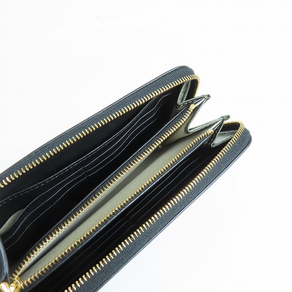 実際に弊社で買取させて頂いたMARNI/マルニ イタリア製 カーフレザーラウンドジップウォレット PFMOE11U01 LV639の画像 3枚目