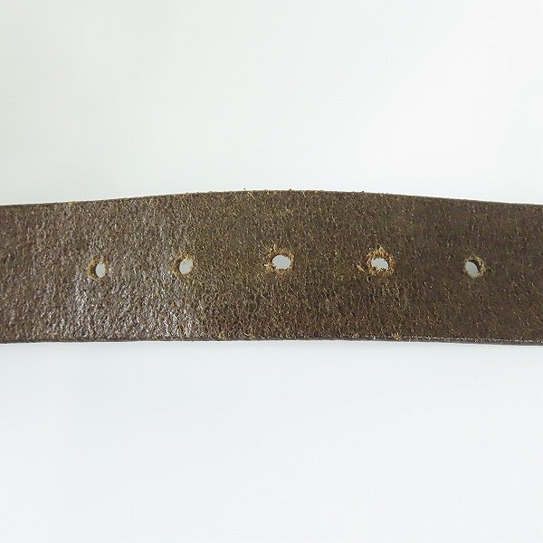 実際に弊社で買取させて頂いたEMPORIO ARMANI/エンポリオアルマーニ ロゴ刻印 レザー ベルト/48の画像 3枚目