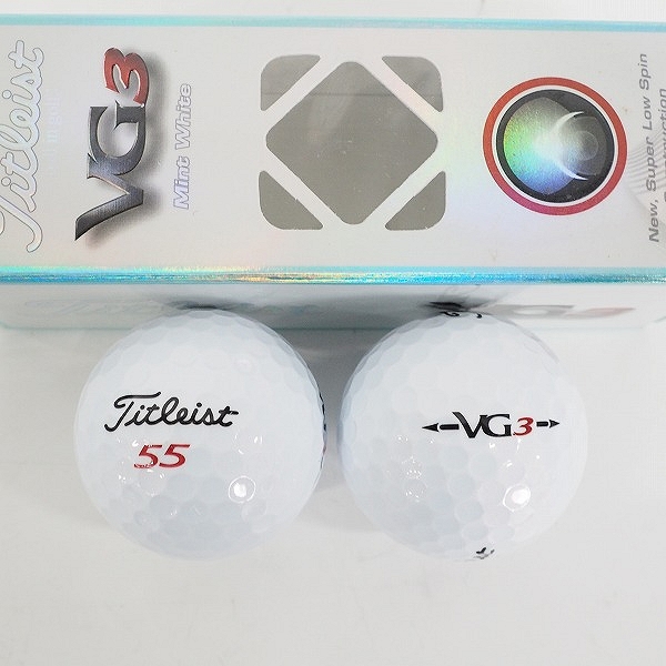 実際に弊社で買取させて頂いた【未使用】Titleist/タイトリスト VG3 ゴルフボール レインボーパール・ミントホワイト 計1ダースの画像 2枚目
