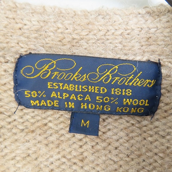 実際に弊社で買取させて頂いたBrooks Brothers/ブルックス ブラザーズ/アルパカ混カーディガン/Mの画像 2枚目