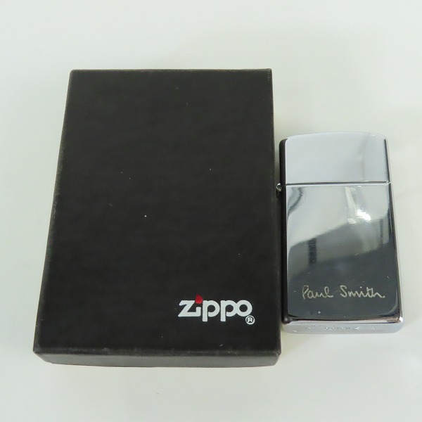 実際に弊社で買取させて頂いたZIPPO/ジッポー Paulsmith/ポールスミス  スリム 鏡面加工 1995年製の画像 6枚目