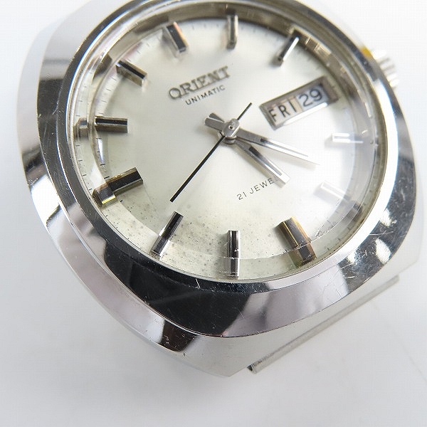 実際に弊社で買取させて頂いたORIENT/オリエント  ユニマチック デイデイト 21石 自動巻き 腕時計 149-10470 の画像 5枚目