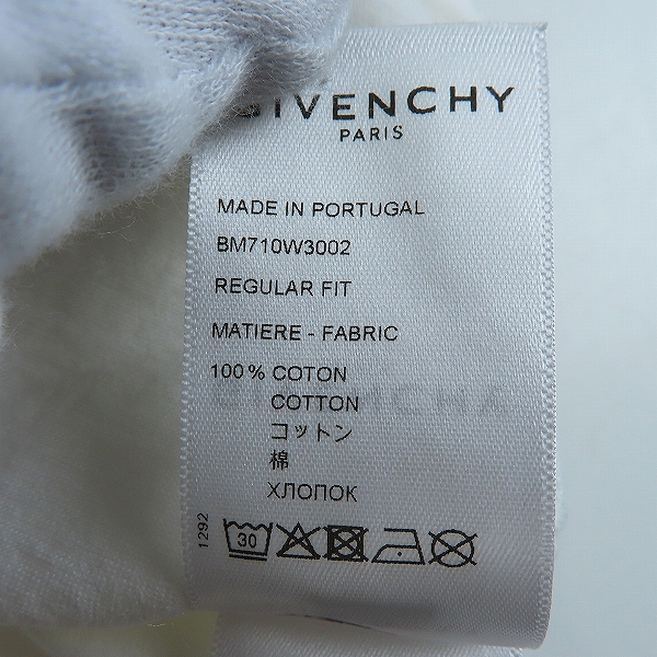 実際に弊社で買取させて頂いた【JPタグ】Givenchy/ジバンシィ Schematics Logo Tee/スケマティックスTシャツ BM710W3002/XLの画像 4枚目