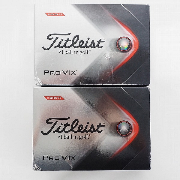 実際に弊社で買取させて頂いた【未使用】Titleist/タイトリスト PRO V1x ゴルフボール ホワイト 2ダースの画像 2枚目