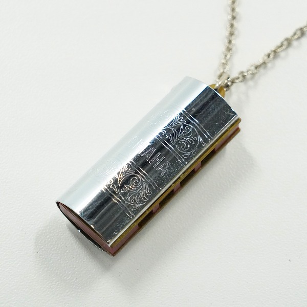 実際に弊社で買取させて頂いたYAMAHA/ヤマハ MINI HARMONICA ネックレス タイプ ミニ ハーモニカ シルバー ケース付きの画像 2枚目