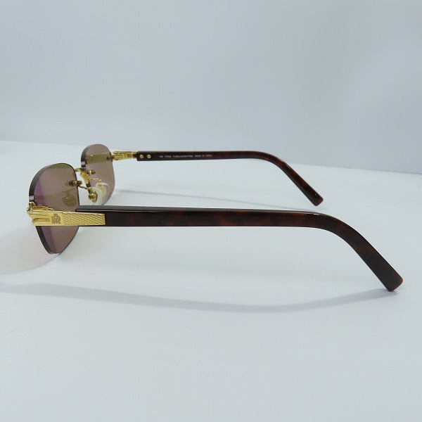 実際に弊社で買取させて頂いたdunhill/ダンヒル T-CELLULOID/TITAN F-K18 ゴールド ツーポイント メガネフレーム の画像 2枚目