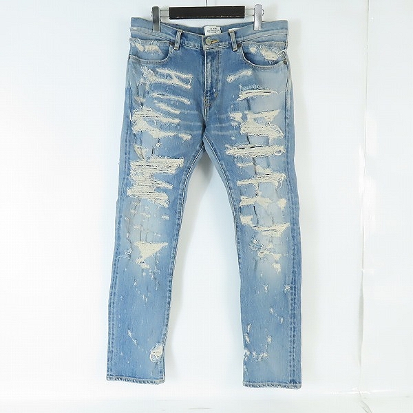 実際に弊社で買取させて頂いたCRIMIE/クライミー BORN FREE SUPER CLASH DENIM JEANS ダメージ加工 デニムパンツ CR1-02A1-PL05 /L