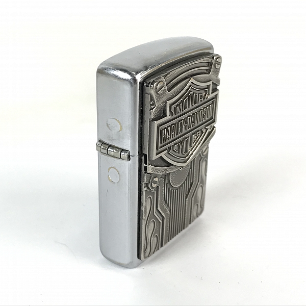 実際に弊社で買取させて頂いたZIPPO/ジッポー HARLEY-DAVIDSON/ハーレーダビッドソン メタル貼り 2003年製の画像 2枚目
