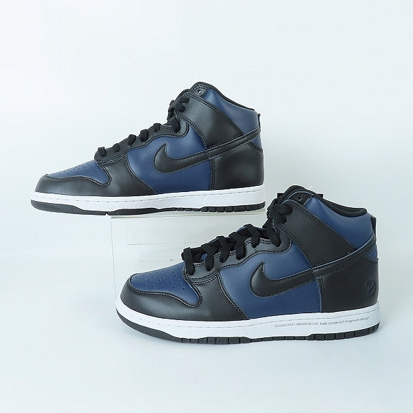 実際に弊社で買取させて頂いたNIKE×FRAGMENT DESIGN/ナイキ×フラグメントデザイン DUNK HI/ダンク ハイ ミッドナイトネイビー DJ0383-400/27.5の画像 3枚目