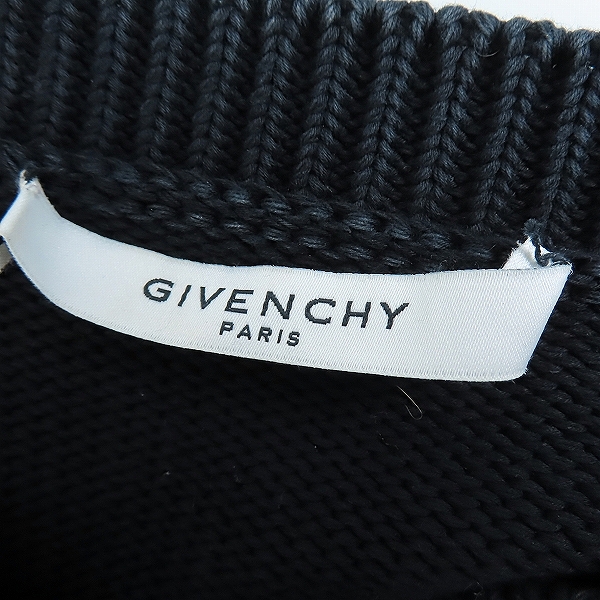 実際に弊社で買取させて頂いた 【JPタグ】GIVENCHY/ジバンシィ 19SS 4G PULLOVER ロゴ ダメージ加工ニット BM904U4Y0A/Sの画像 2枚目
