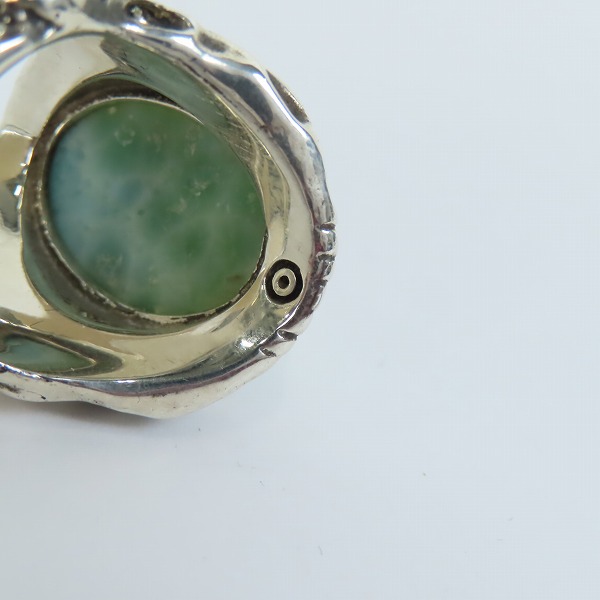 実際に弊社で買取させて頂いた【ギャラ付】ALEX STREETER/アレックスストリーター SPストーン ラリマー エンジェルハート リング/17号の画像 6枚目