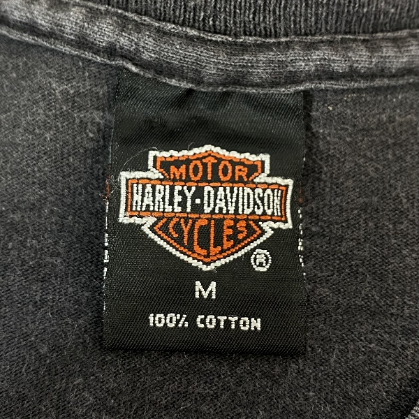 実際に弊社で買取させて頂いたHarley Davidson ハーレーダビッドソン エンジン プリント Tシャツ　Mの画像 2枚目