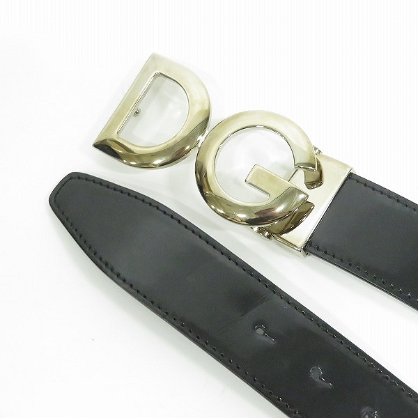 実際に弊社で買取させて頂いたDOLCE & GABBANA/ドルチェ&ガッバーナ DGバックル レザーベルトの画像 1枚目