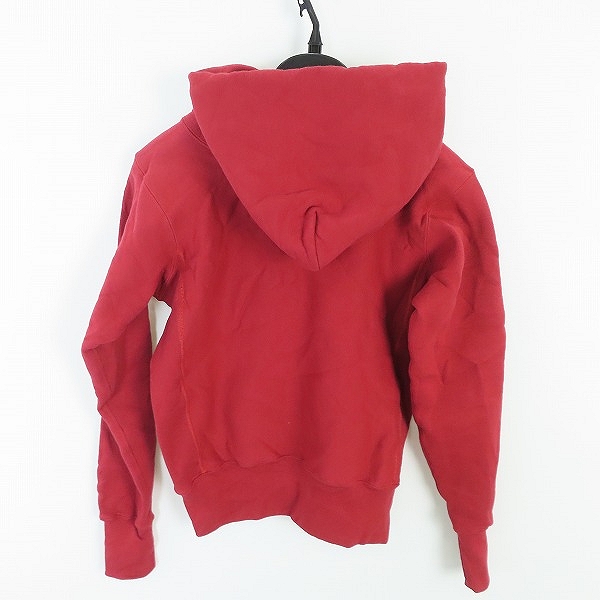 実際に弊社で買取させて頂いた【未使用】Champion/チャンピオン REVERSE WEAVE パーカー C5-L101 レッド Sの画像 1枚目