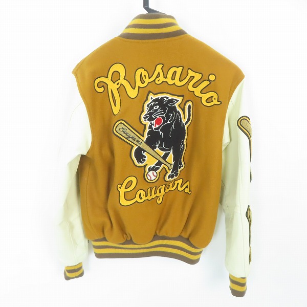 実際に弊社で買取させて頂いたChampion/チャンピオン 袖レザー ワッペン付き スタジャン C3-U620/Mの画像 1枚目