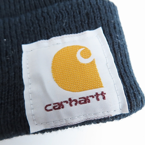 実際に弊社で買取させて頂いたCarhartt/カーハート ビーニー ネイビーの画像 5枚目