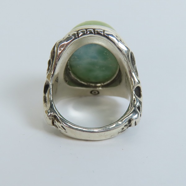 実際に弊社で買取させて頂いた【ギャラ付】ALEX STREETER/アレックスストリーター SPストーン ラリマー エンジェルハート リング/17号の画像 4枚目