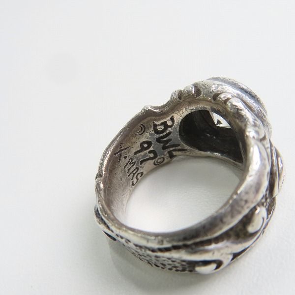 実際に弊社で買取させて頂いたBWL/Bill Wall Leather/ビルウォールレザー 97年 クリスマス Specoal Edition リング/指輪 18号の画像 6枚目