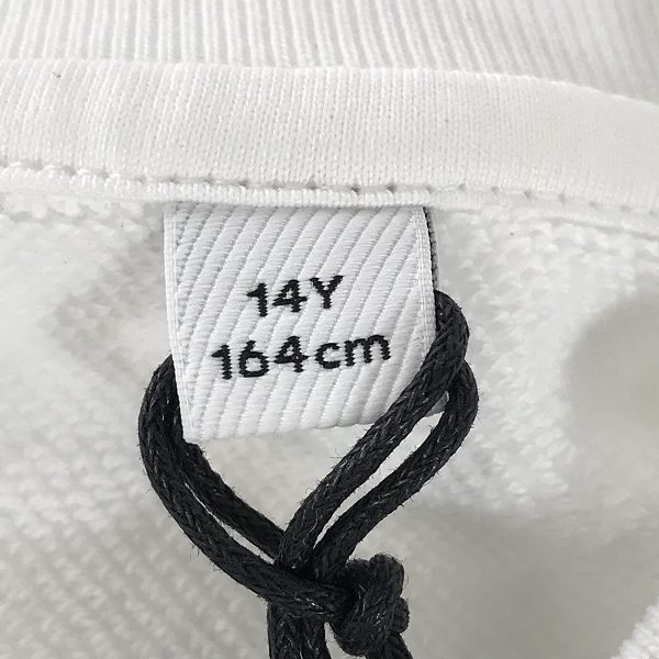 実際に弊社で買取させて頂いた【未使用】BURBERRY/バーバリー 23AW Bianco トーマスベアシグネチャー柄 クルーネックスウェット 8069197/14Yの画像 3枚目
