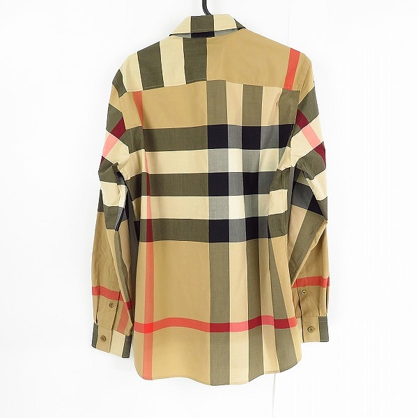 実際に弊社で買取させて頂いたBURBERRY/バーバリー CHECK STRETCH COTTON POPLIN SHIRT/ノバチェック シャツ 8010213/Sの画像 1枚目