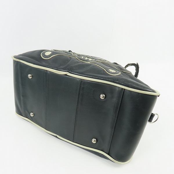 実際に弊社で買取させて頂いたSchott/ショット スカル 2WAY ボストンバッグ/ショルダーバッグの画像 2枚目