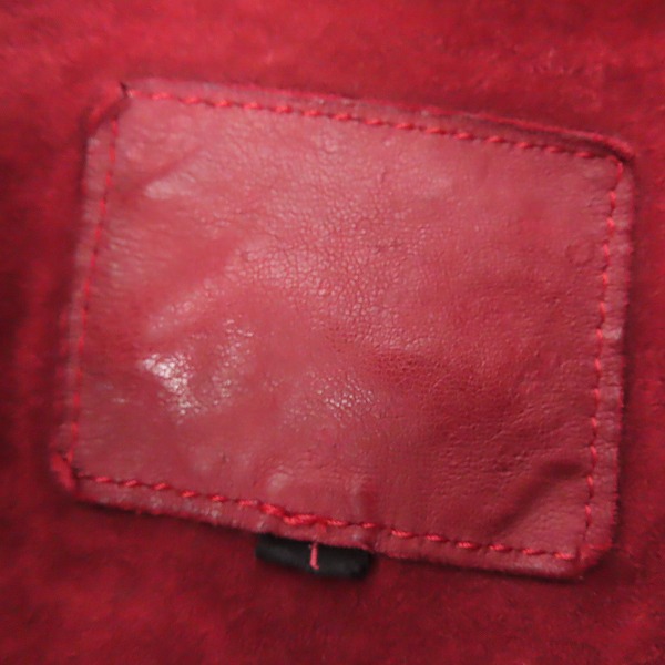 実際に弊社で買取させて頂いたISAMUKATAYAMA BACKLASH/バックラッシュ イタリーカンガルー パンチングレザージャケット 1977-01 Sの画像 2枚目