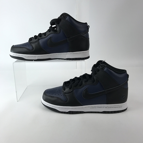 実際に弊社で買取させて頂いた【未使用】NIKE×FRAGMENT DESIGN/ナイキ×フラグメントデザイン DUNK HI/ダンク ハイ ミッドナイトネイビー DJ0383-400/27.0の画像 3枚目