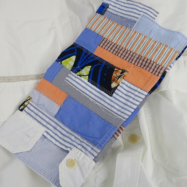 実際に弊社で買取させて頂いたCOMME des GARCONS JUNYA WATANABE MAN/コム デ ギャルソン ジュンヤ ワタナベ マン パッチワークシャツ WQ-B008 AD2015/Lの画像 6枚目