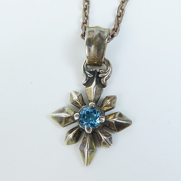 実際に弊社で買取させて頂いたBILL WALL LEATHER/BWL/ビルウォールレザー ミッドスターチャーム ペンダント w/ストーンの画像 1枚目