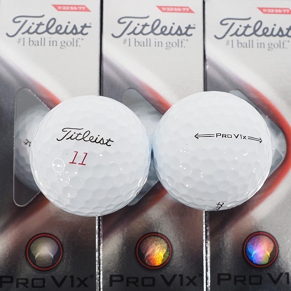 実際に弊社で買取させて頂いた【未使用】Titleist/タイトリスト PRO V1x ゴルフボール ホワイト 1ダースの画像 1枚目