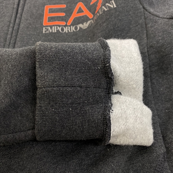 実際に弊社で買取させて頂いたEMPORIO ARMANI/エンポリオアルマーニ ジップアップ スウェット ジャケット 6ZPM47 PJ07Z /Mの画像 5枚目