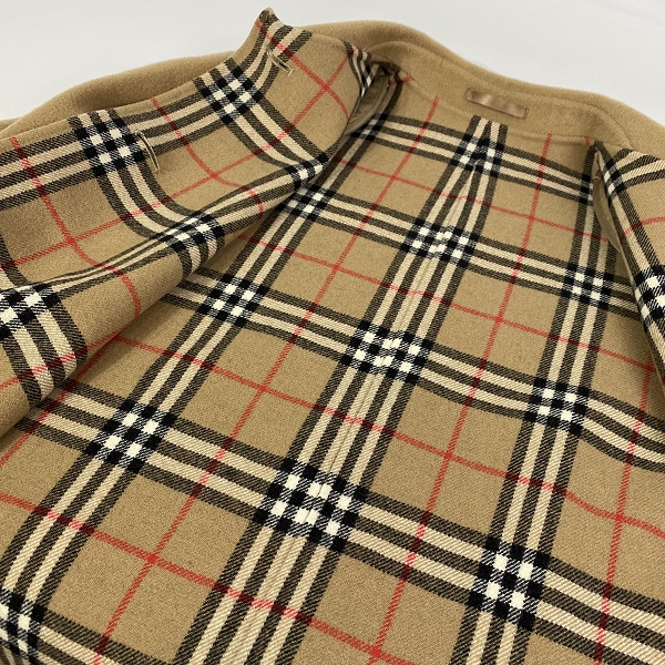 実際に弊社で買取させて頂いたBURBERRYS/バーバリーズ 裏地チェック柄 カシミア入り ウールステンカラーコート /7ARの画像 7枚目