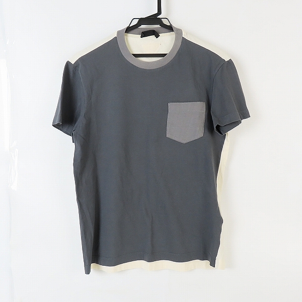 実際に弊社で買取させて頂いたPRADA/プラダ バイカラー 三角パッチ ポケットTシャツ UJN203 S151 1IG7/S 