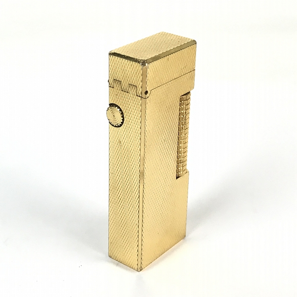 実際に弊社で買取させて頂いたdunhill/ダンヒル サイドローラー ガスライター ゴールドカラーの画像 2枚目