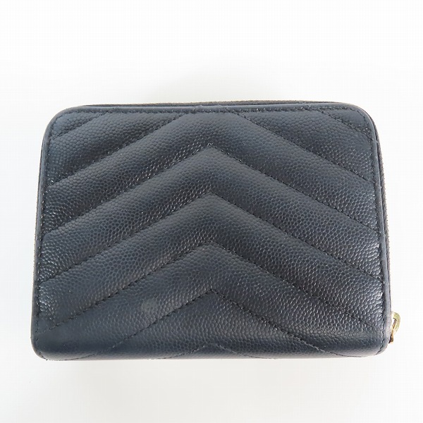 実際に弊社で買取させて頂いたSAINT LAURENT PARIS/サンローラン YSLロゴ 二つ折り財布/ウォレットの画像 1枚目