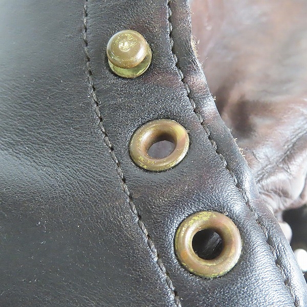 実際に弊社で買取させて頂いたWHITES BOOTS/ホワイツブーツ レース アップブーツ ダークブラウン 8.5Dの画像 6枚目