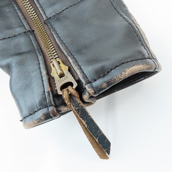 実際に弊社で買取させて頂いたBUCO/ブコ REAL McCOY'S/リアルマッコイズ J-57 HORSEHIDE/ホースハイド シングルライダースジャケット/40の画像 6枚目