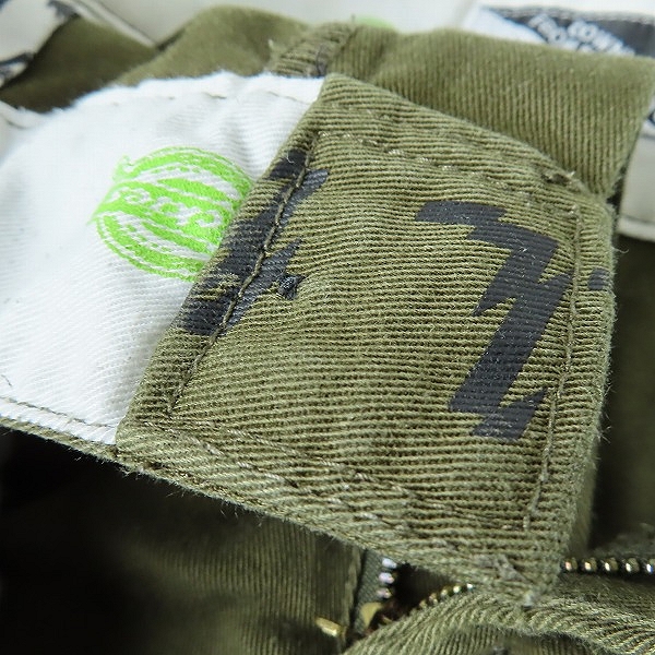 実際に弊社で買取させて頂いたHUF×Dickies/ハフ×ディッキーズ DOWNHILL FROM SKIDROKYO スケーターパンツ/ワークパンツ/32の画像 9枚目