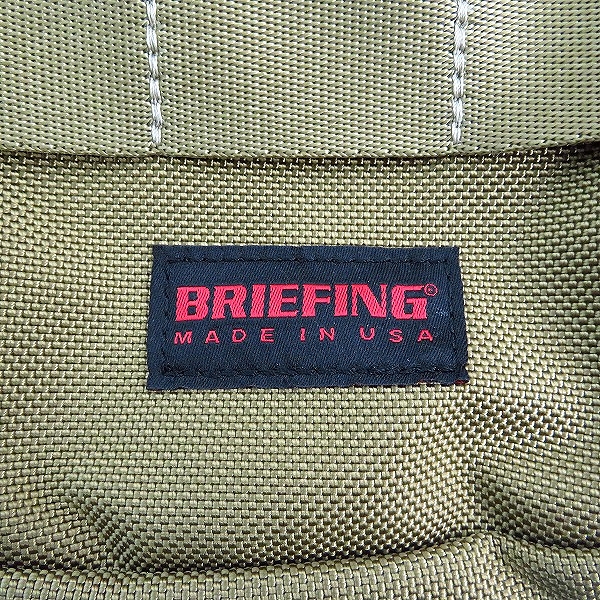 実際に弊社で買取させて頂いたBRIEFING/ブリーフィング BS TOTE トートバッグ カーキの画像 3枚目