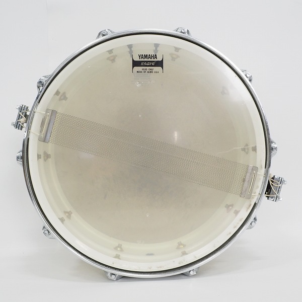 実際に弊社で買取させて頂いた【使用感有り】YAMAHA/ヤマハ SD-255S 真矢シグネチャー スネアドラム スチールシェル 14×5.5インチの画像 6枚目