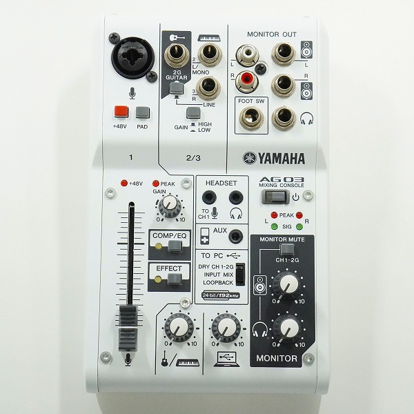実際に弊社で買取させて頂いたYAMAHA/ヤマハ AG03 ミキシングコンソール ミキサー ウェブキャスティングミキサー 通電確認済みの画像 1枚目